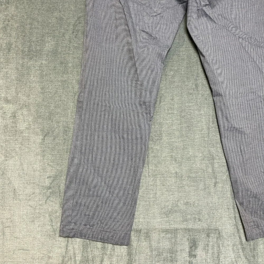 Banana Republic Slim Fit Chino Pants Mens 33x30 Blue Houndstooth Flat Front